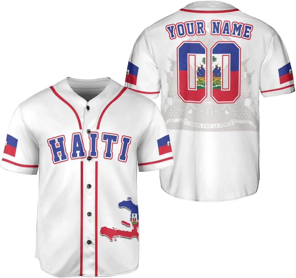3D Printing Name - Custom Name Country Flag Haiti Tattoo