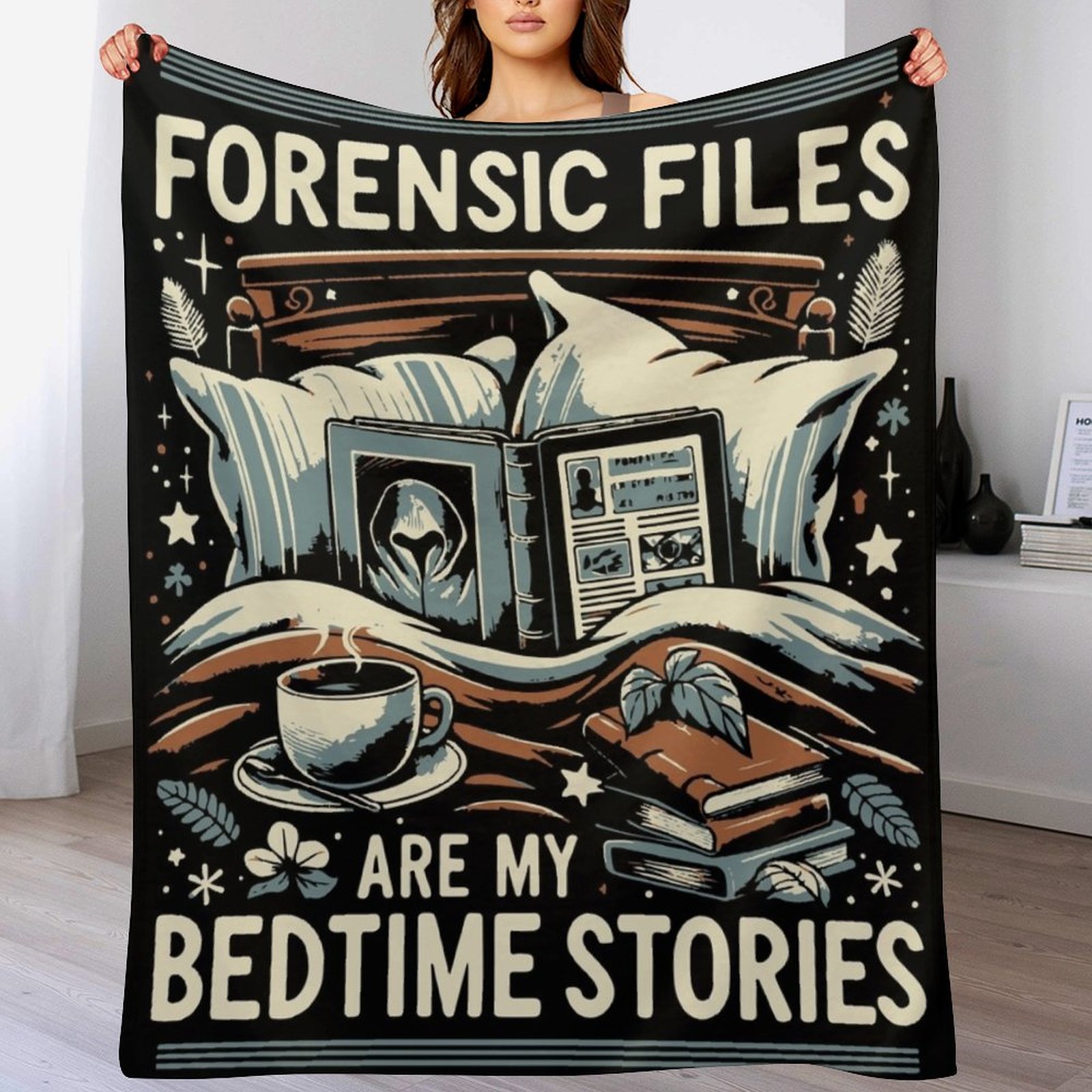 3D Printing File Free - Forensic Files Bedtime Stories Throw Blanket