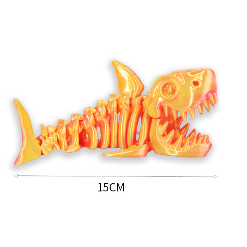 3D Printing Mockup - 3D Printed Shark Model Solid Color