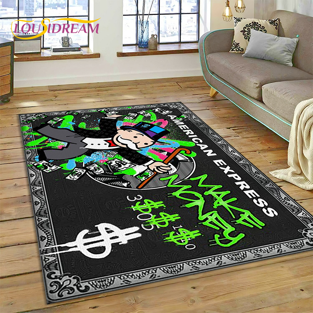 3D Printing Online Service - Game Dollar Monopoly Cartoon Money Rug