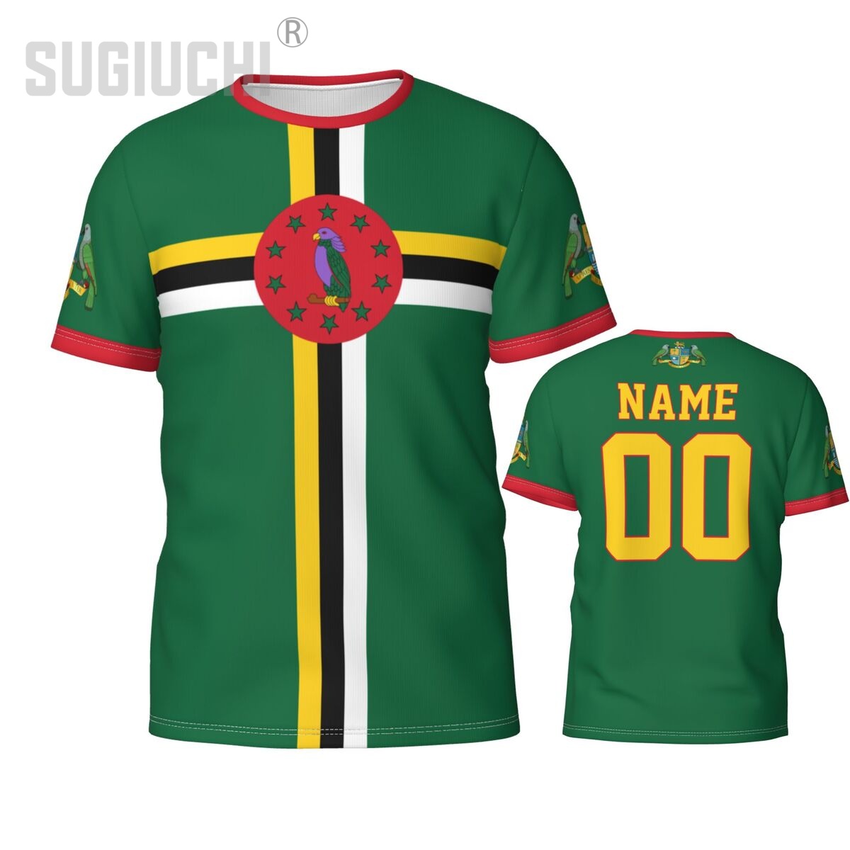 3D Printing Name - Custom Name Number Dominica Flag Emblem