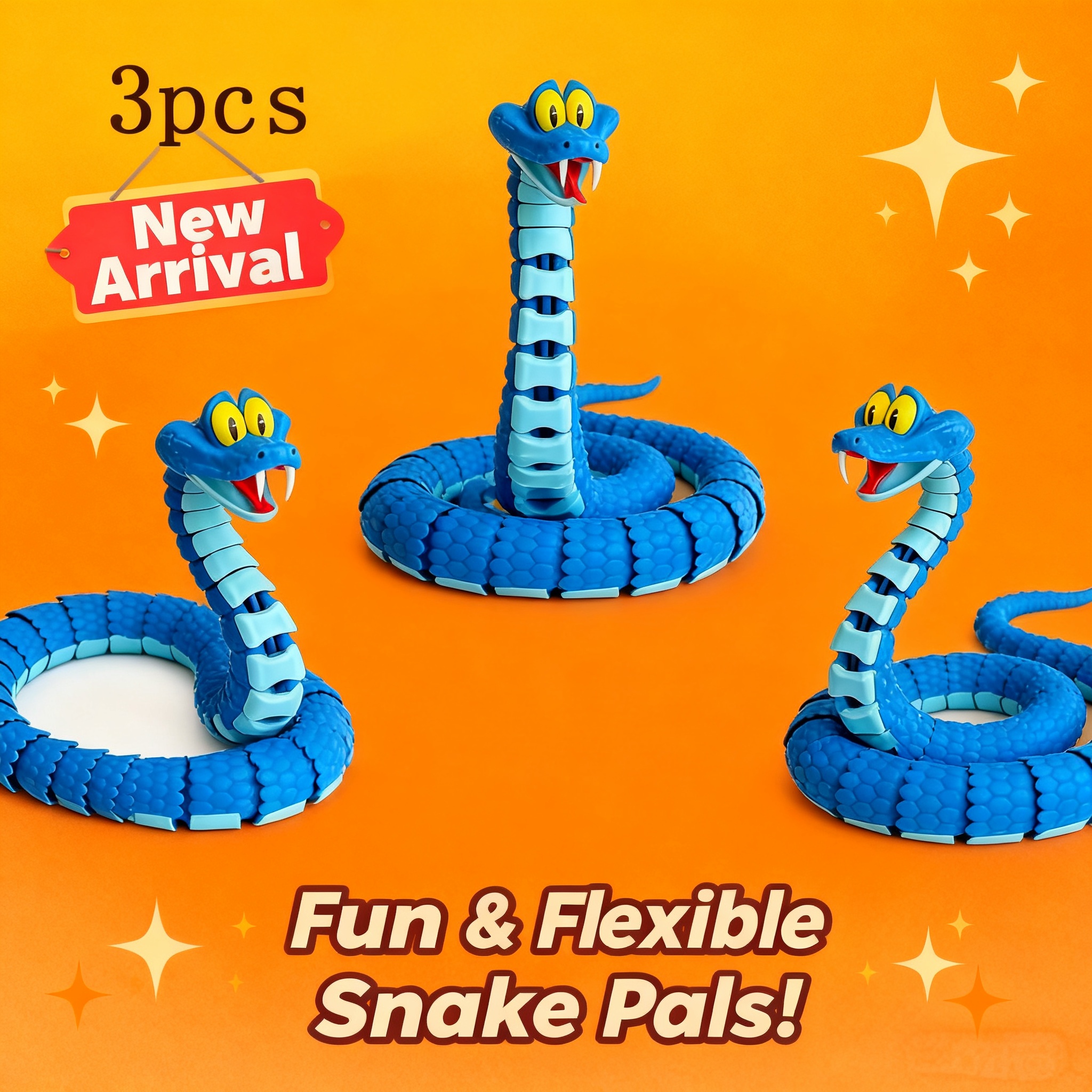 3D Printing Plastic - Zootopia 3D Printed Gareth Snake Joint