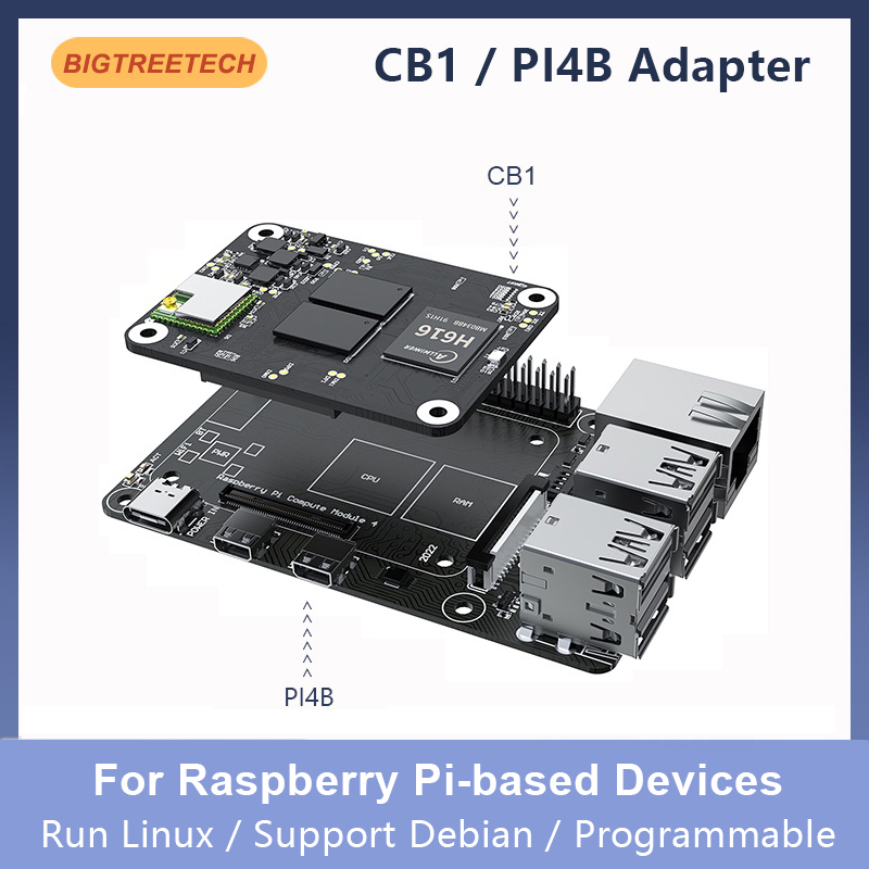 3D Printing Warehouse - BIGTREETECH BTT CB1 PI4B Adapter 3D