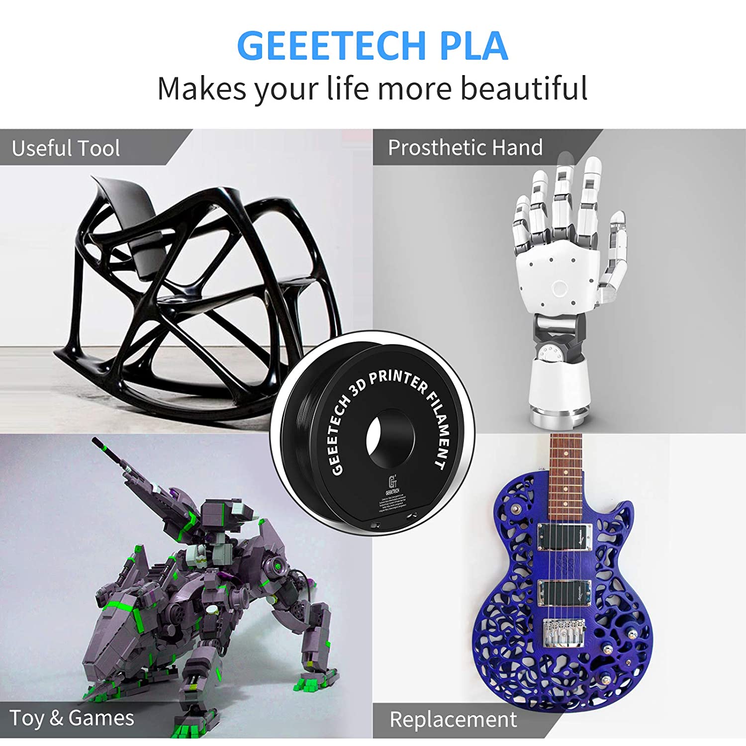 GEEETECH 1kg 1.75mm PLA/PETG/A - 3D Printing Fdm avis et prix