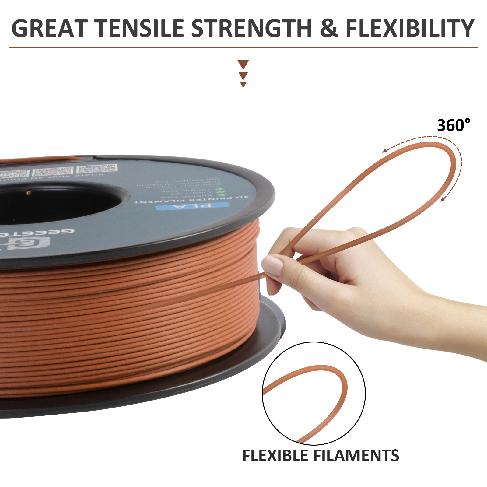 Geeetech Wood PLA 1kg 1.75mm F - 3D Printing Warehouse avis et prix