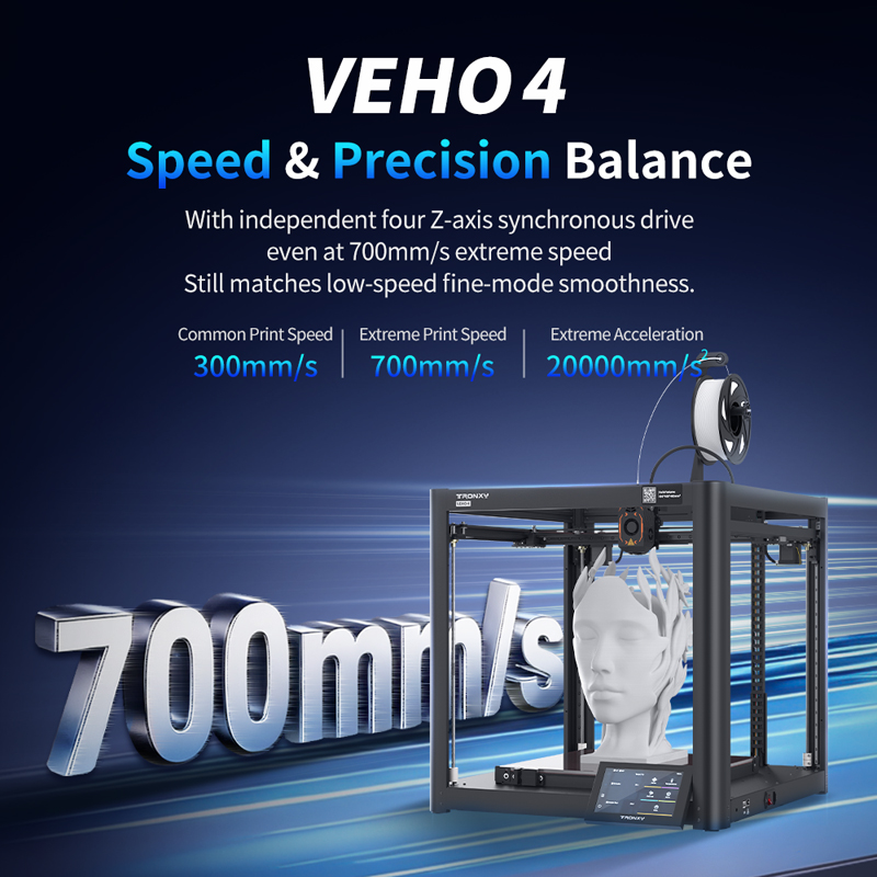 TRONXY VEHO 4 FDM 3D Printer L - 3D Printing Online Service avis et prix