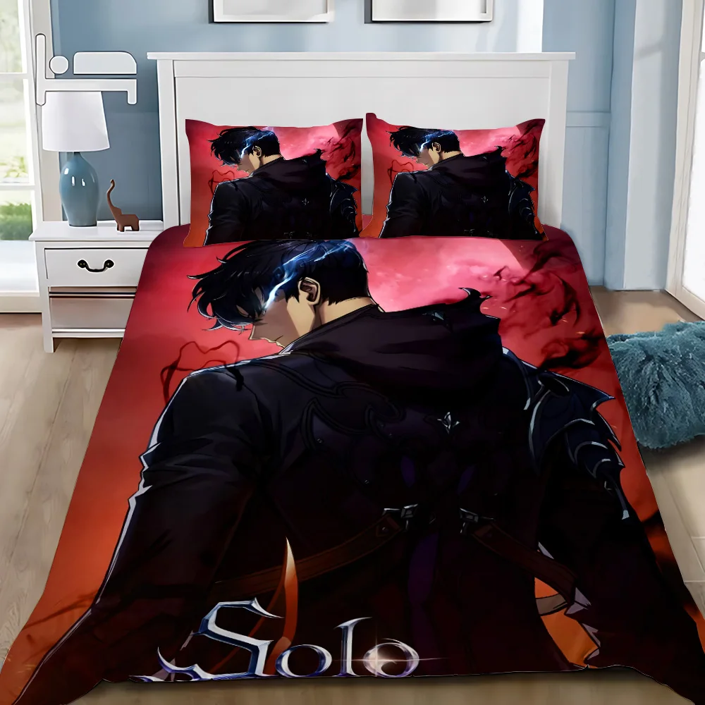 Anime Solo Leveling Bedding Se - 3D Printing Solo avis et prix