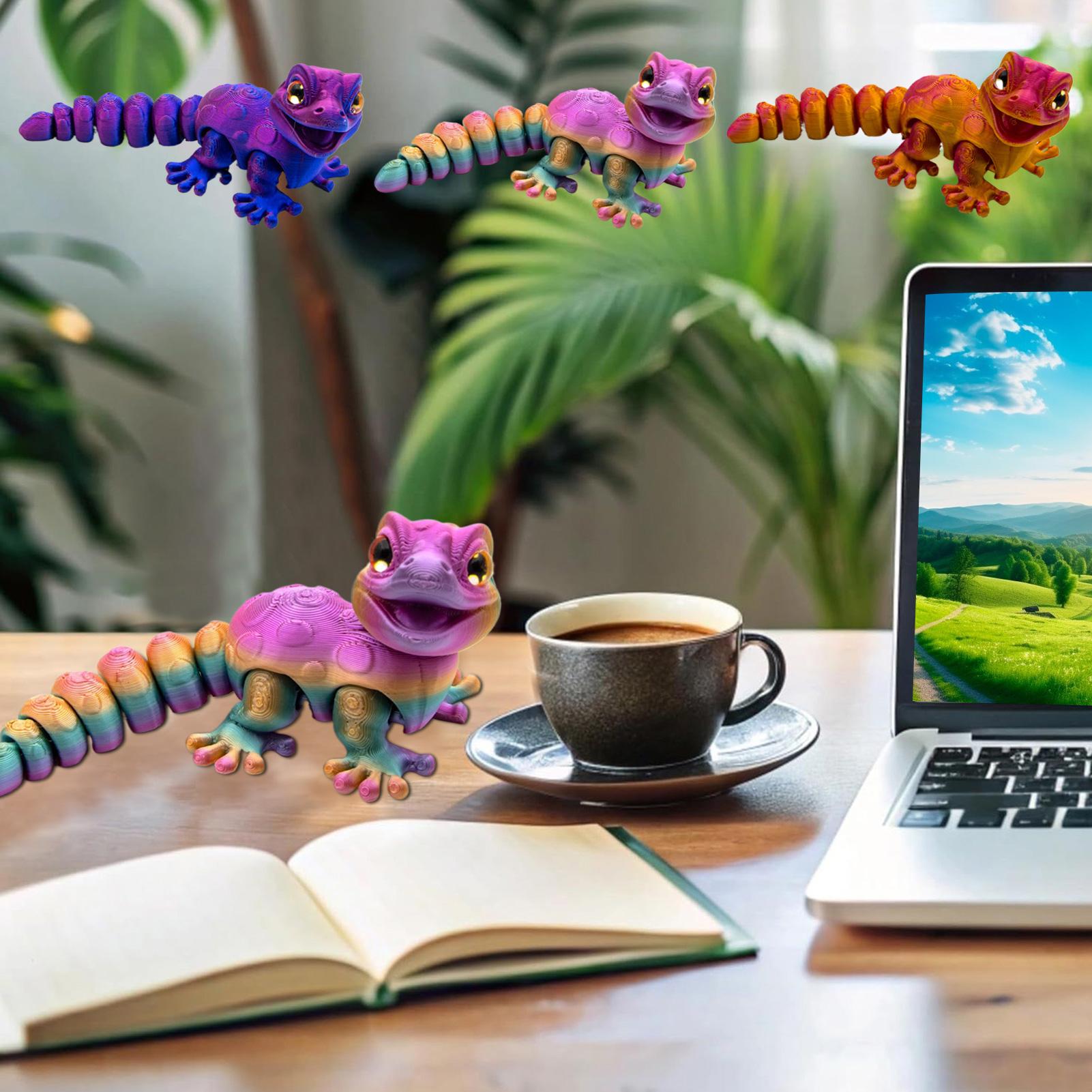 3D Printed Gecko Figurine Liza - 3D Printing Mockup avis et prix