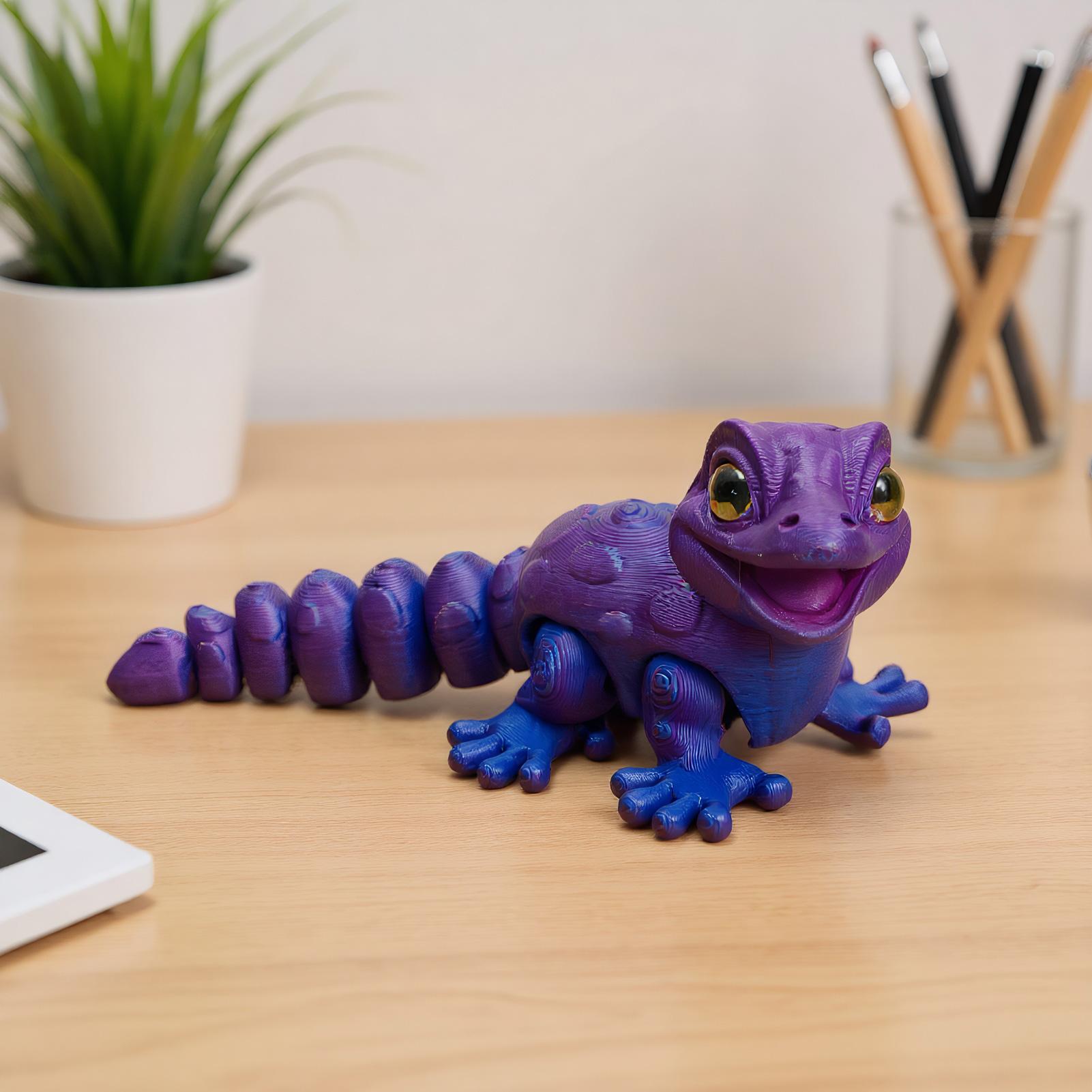 3D Printed Gecko Figurine Liza - 3D Printing Mockup avis et prix