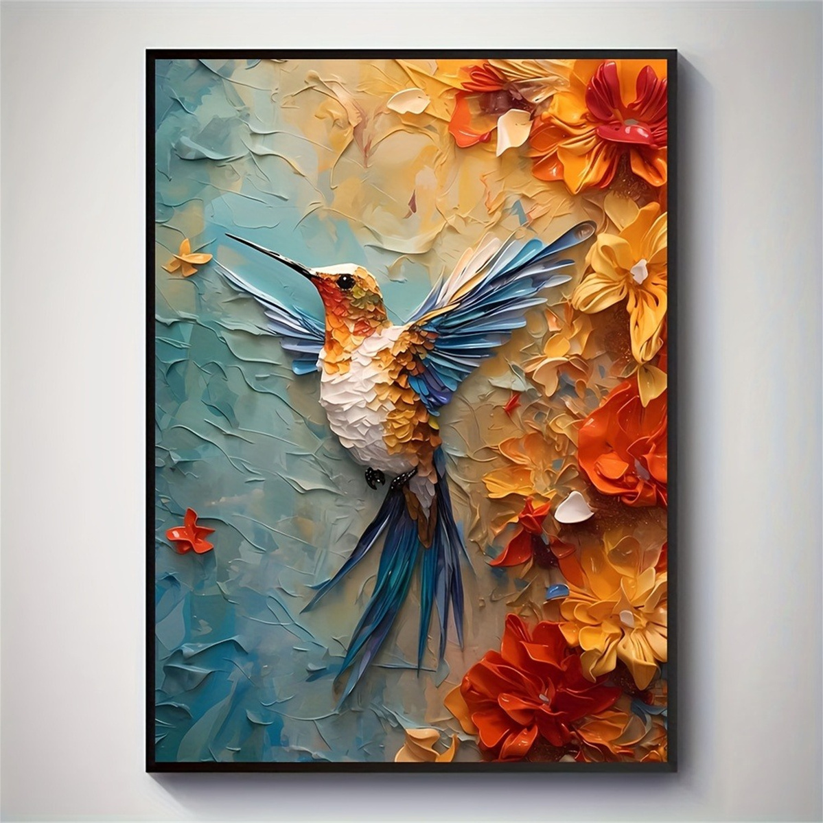 Vibrant Hummingbird & Floral 3 - 3D Printing Room avis et prix