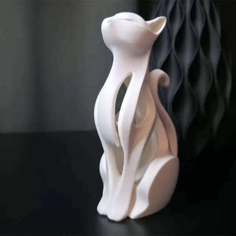 Modern Art Cat Statue 3D Print - 3D Printing Mockup avis et prix