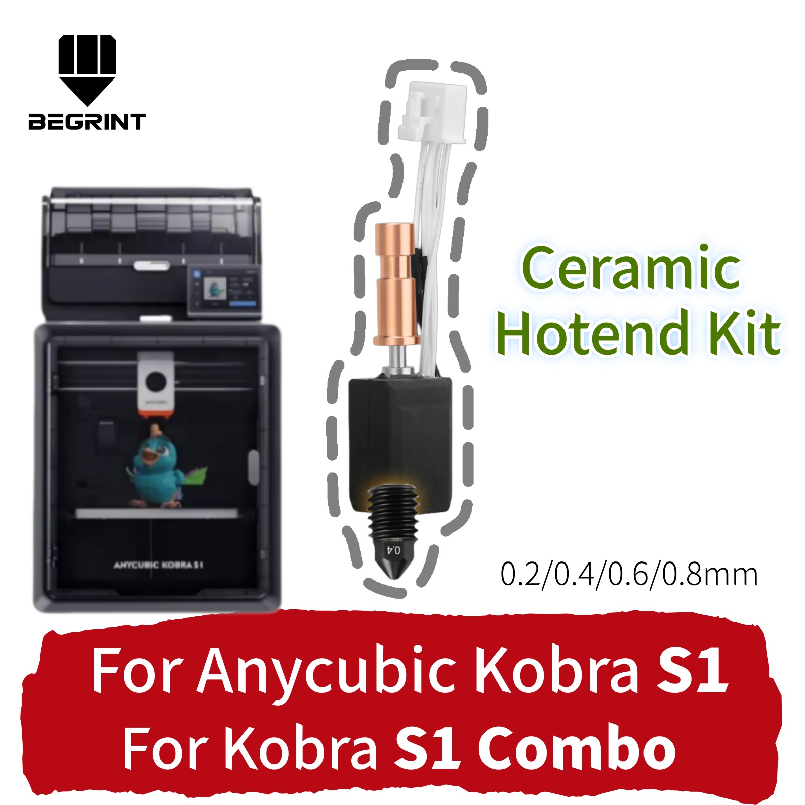 Upgraded Hotend Kit For Anycub - 3D Printer Hotend Kit avis et prix