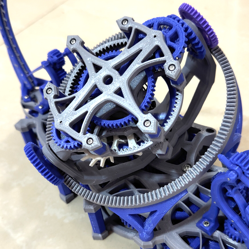 Random color 3d print tourbill - 3D Printing Plastic avis et prix
