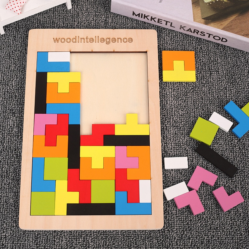 New 1 Set Wooden Blocks Puzzle - 3D Printing Lego avis et prix