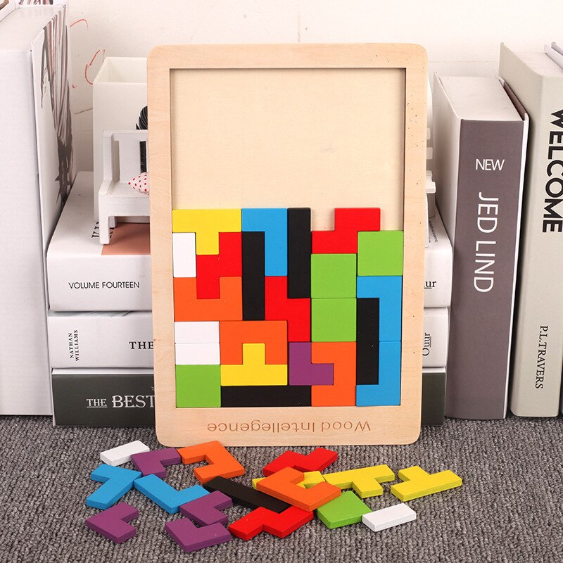 New 1 Set Wooden Blocks Puzzle - 3D Printing Lego avis et prix