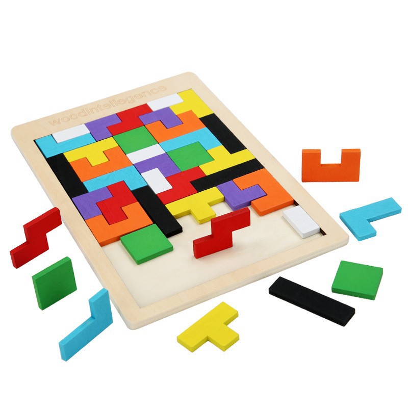 New 1 Set Wooden Blocks Puzzle - 3D Printing Lego avis et prix