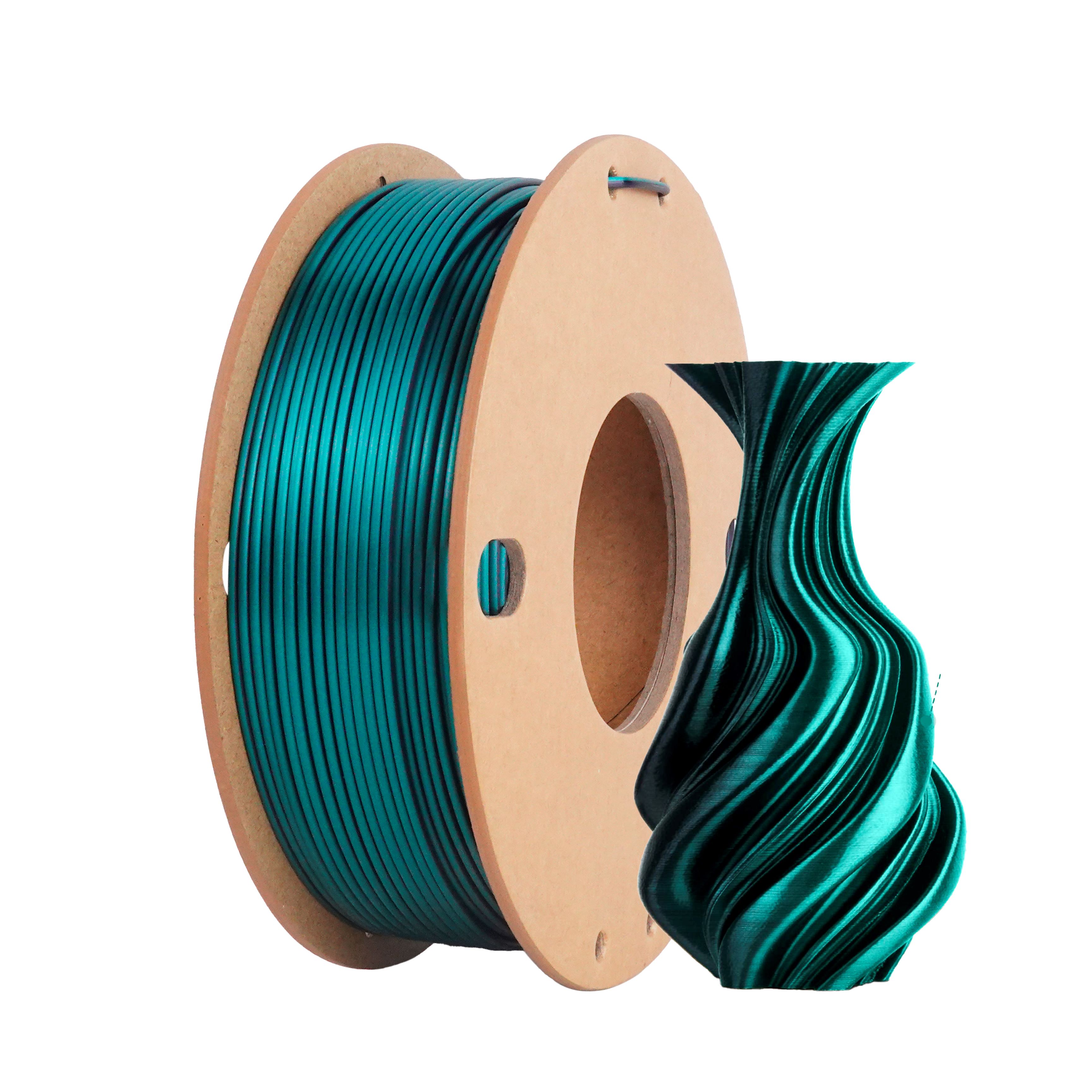 Silk Black Green PLA, Dual Col - 3D Printing Link avis et prix