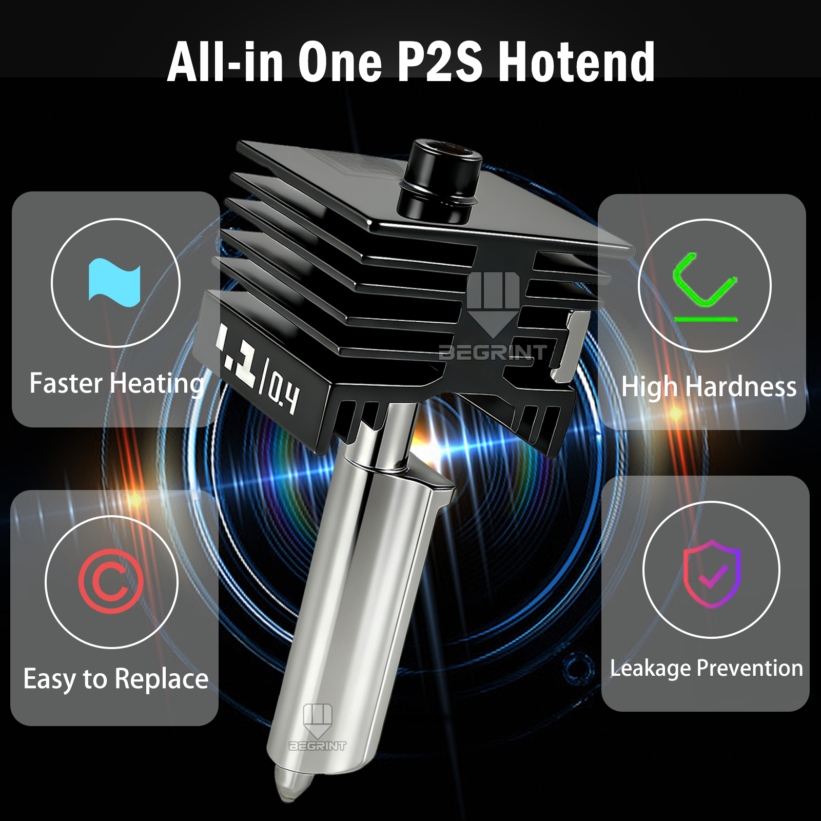 P2S Hotend For Bambu Lab P2S S - 3D Printer Hotend Kit avis et prix