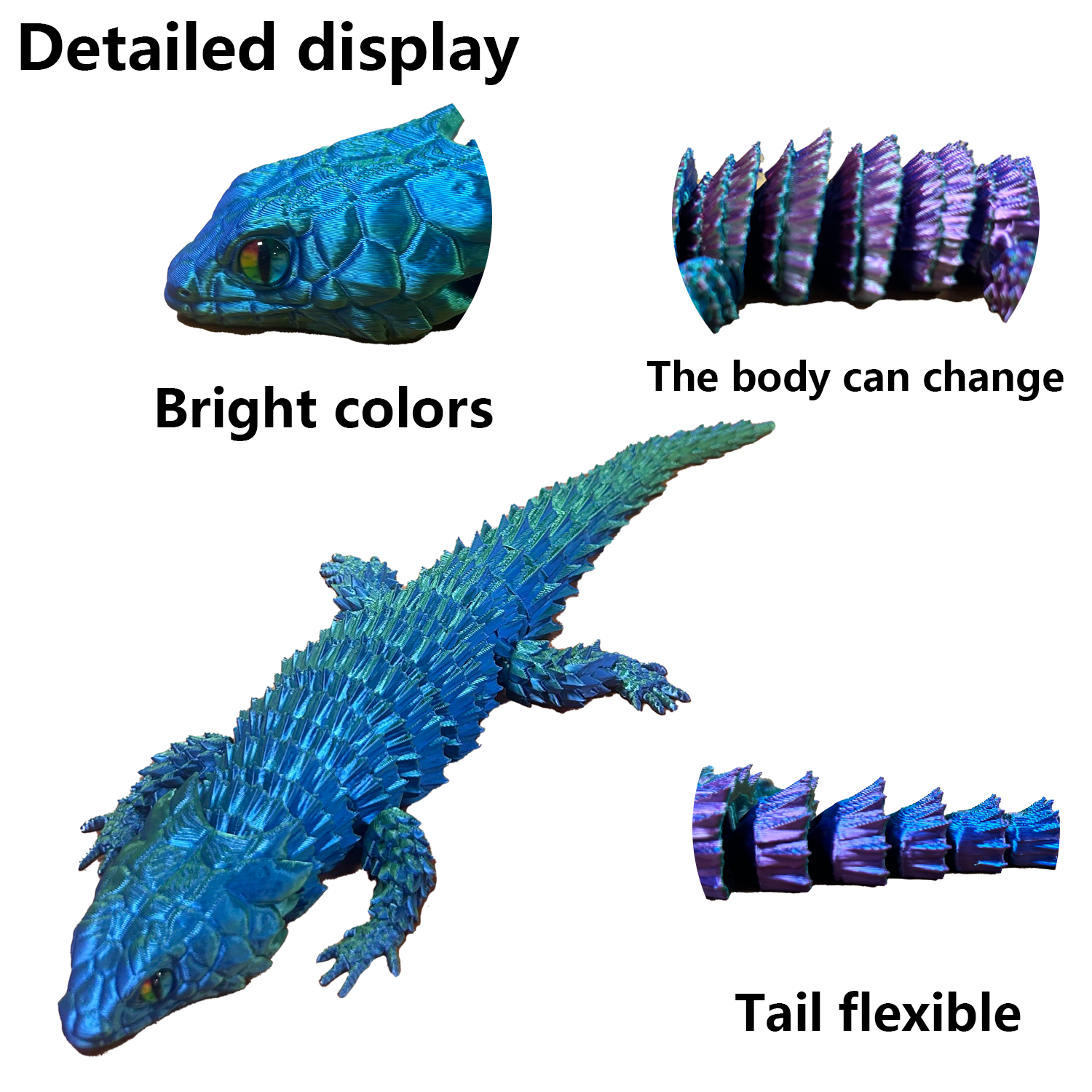 3D Printed Lizard Statue, Flex - 3D Printing Mockup avis et prix