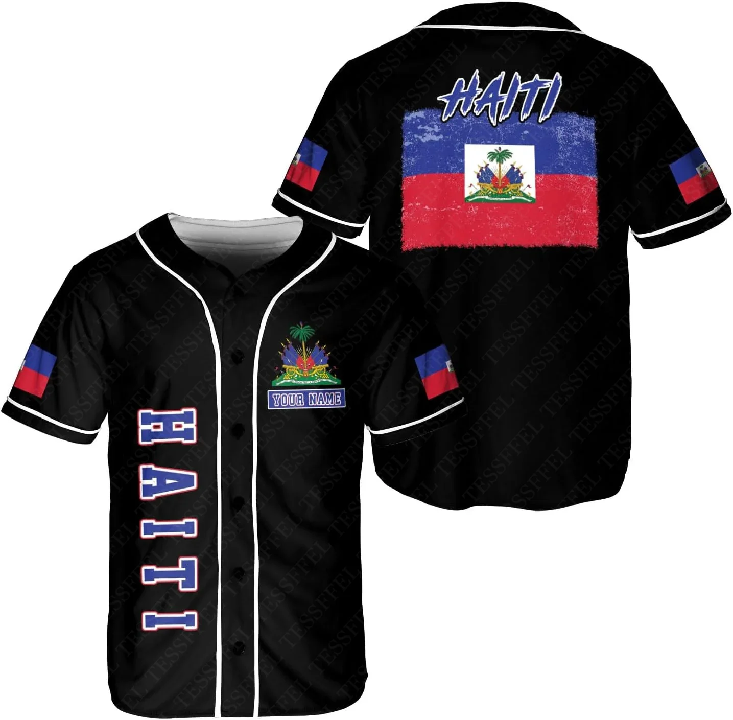Custom Name Country Flag Haiti - 3D Printing Name avis et prix