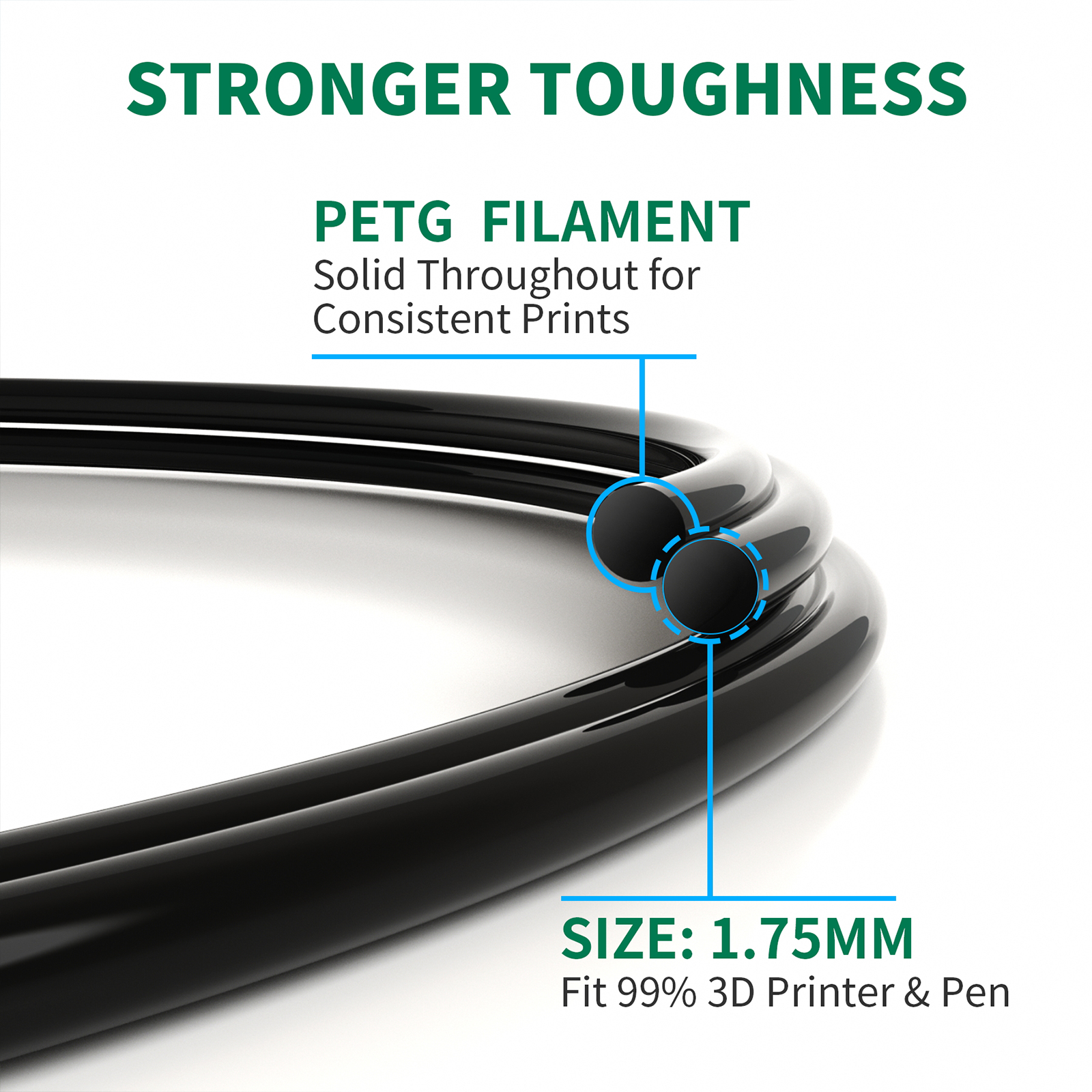 Geeetech PETG 10kg 1.75mm Fila - 3D Printing Warehouse avis et prix