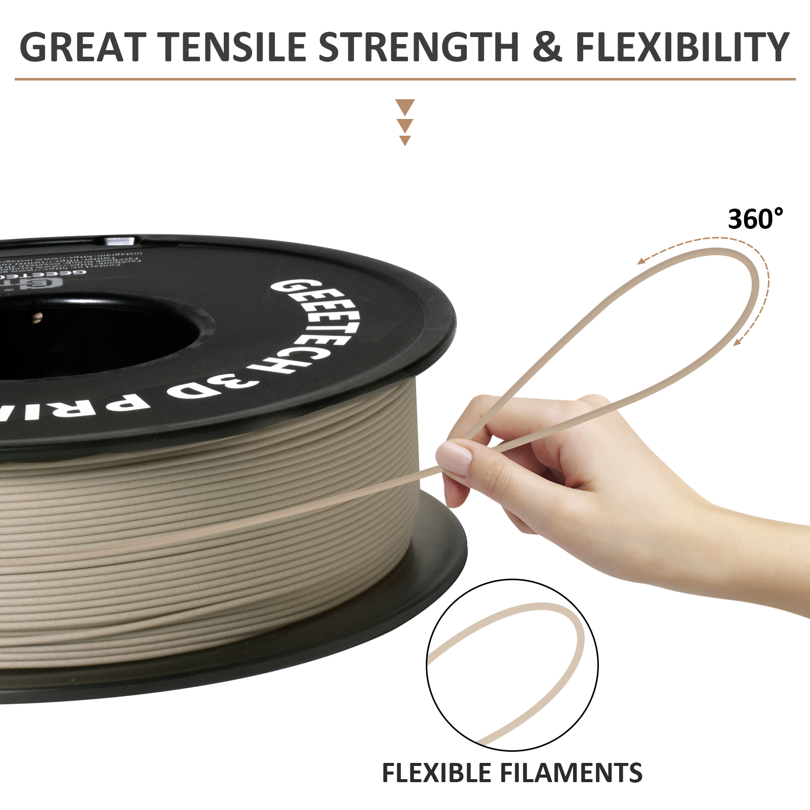 Geeetech Wood PLA 1kg 1.75mm F - 3D Printing Warehouse avis et prix