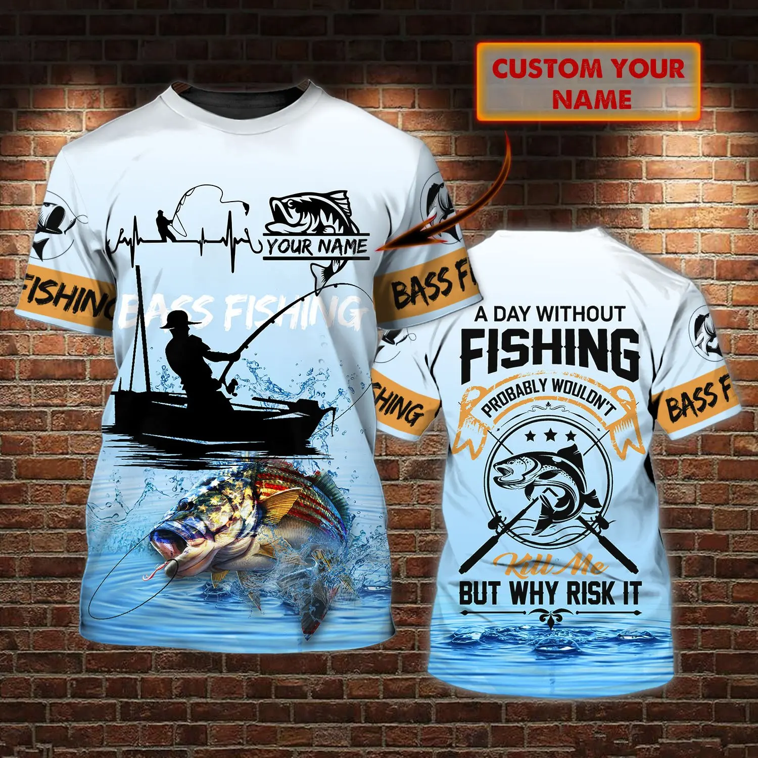 Bass Fishing Personalized Name - 3D Printing Name avis et prix