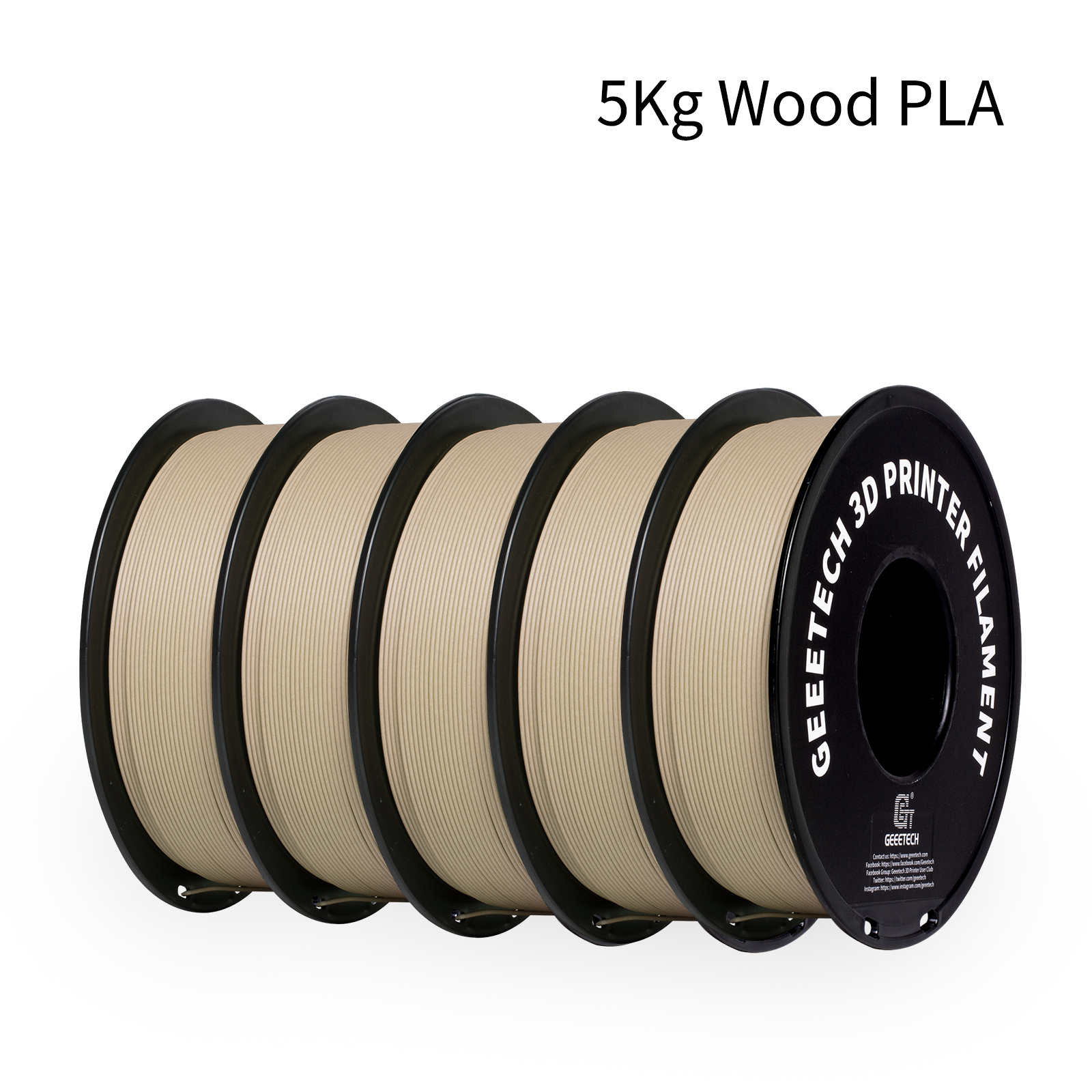 Geeetech Wood PLA 5kg 1.75mm F - 3D Printing Warehouse avis et prix