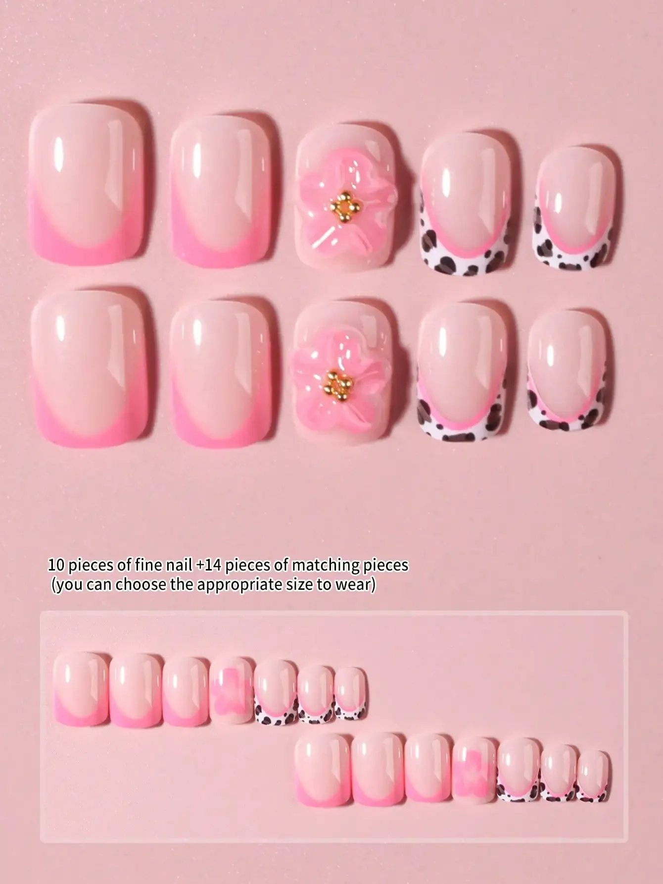 24pcs Leopard Print Pink Squar - 3D Printing File Free avis et prix