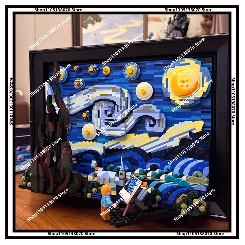 Van Gogh Starry Night 3D Build - 3D Printing Lego avis et prix