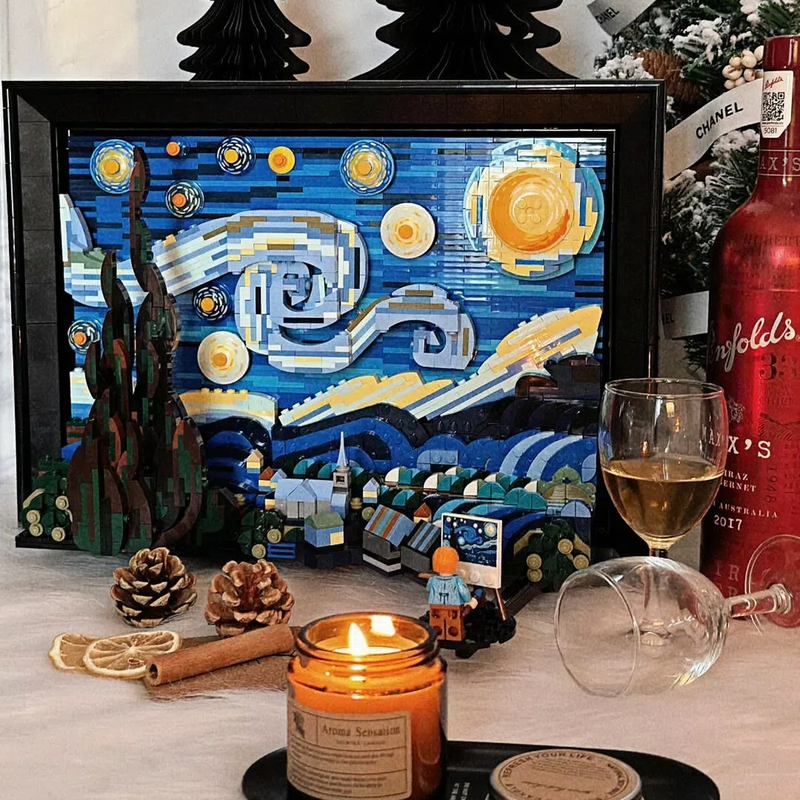 Van Gogh Starry Night 3D Build - 3D Printing Lego avis et prix