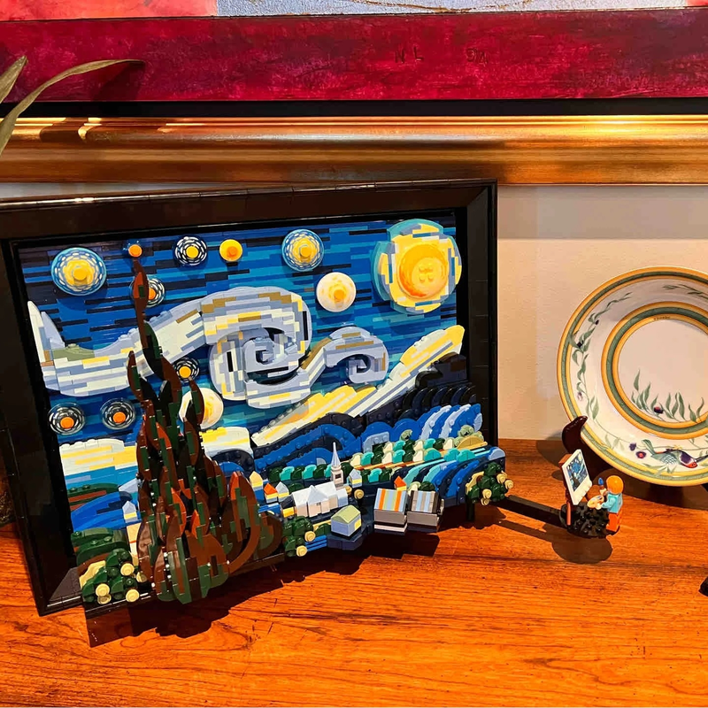 Van Gogh Starry Night 3D Build - 3D Printing Lego avis et prix