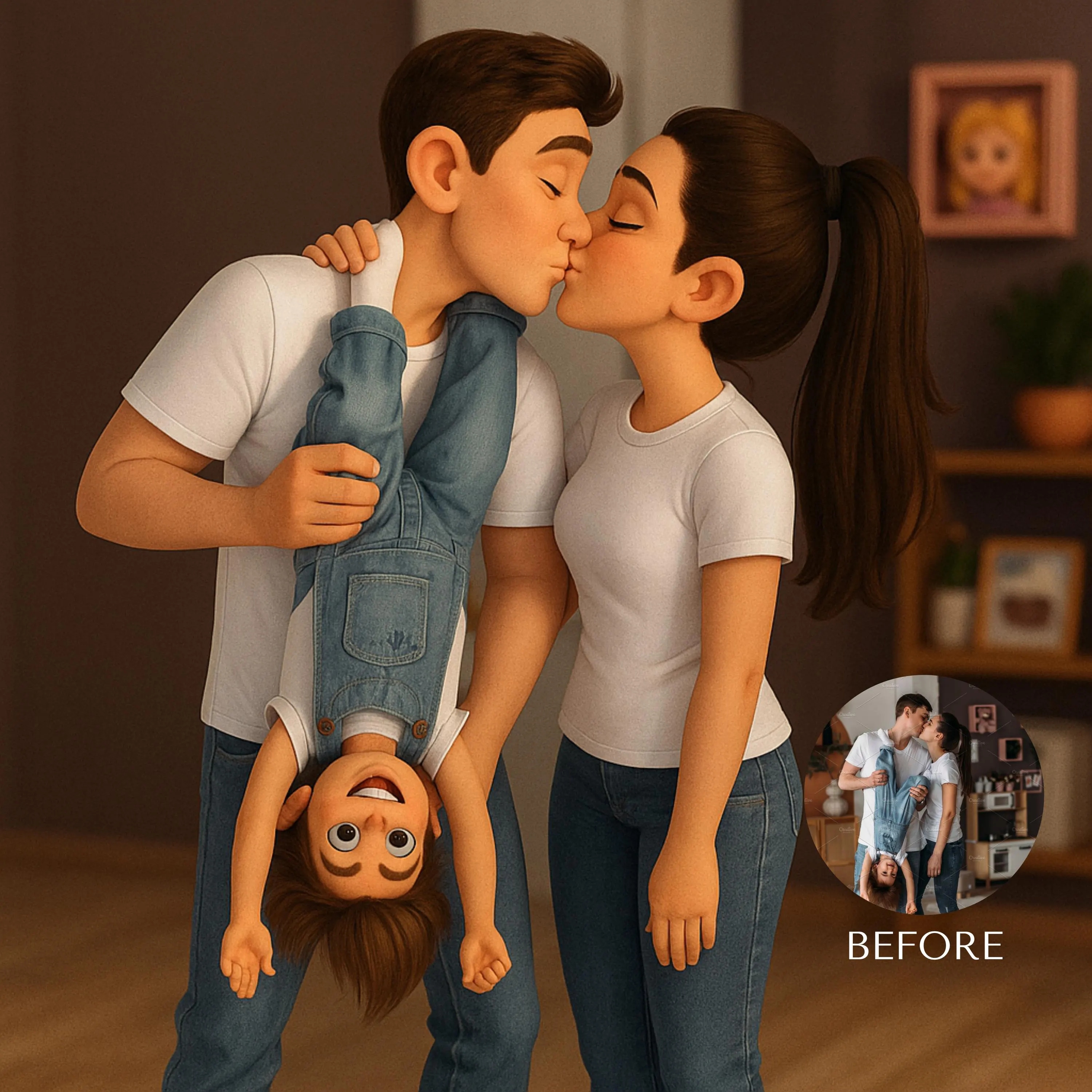 Custom 3D Cartoon Style Portra - 3D Printing Room avis et prix
