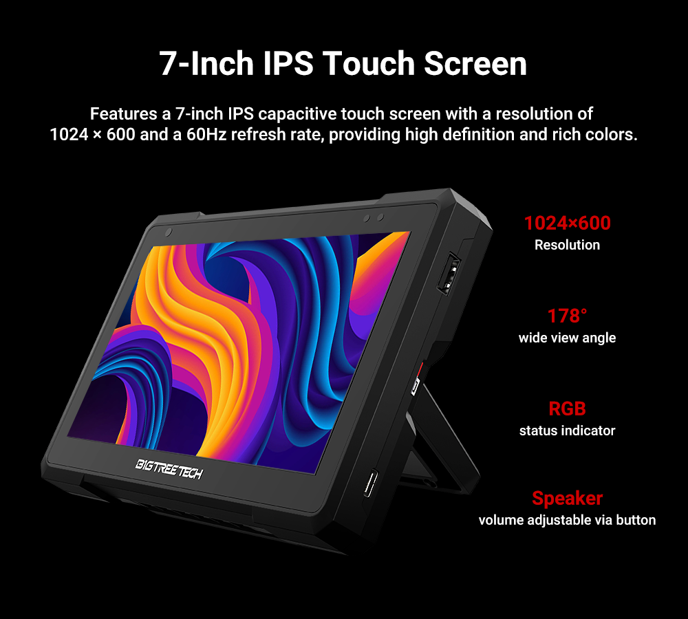 BIGTREETECH Pad 7 IPS Touch Sc - 3D Printing Warehouse avis et prix