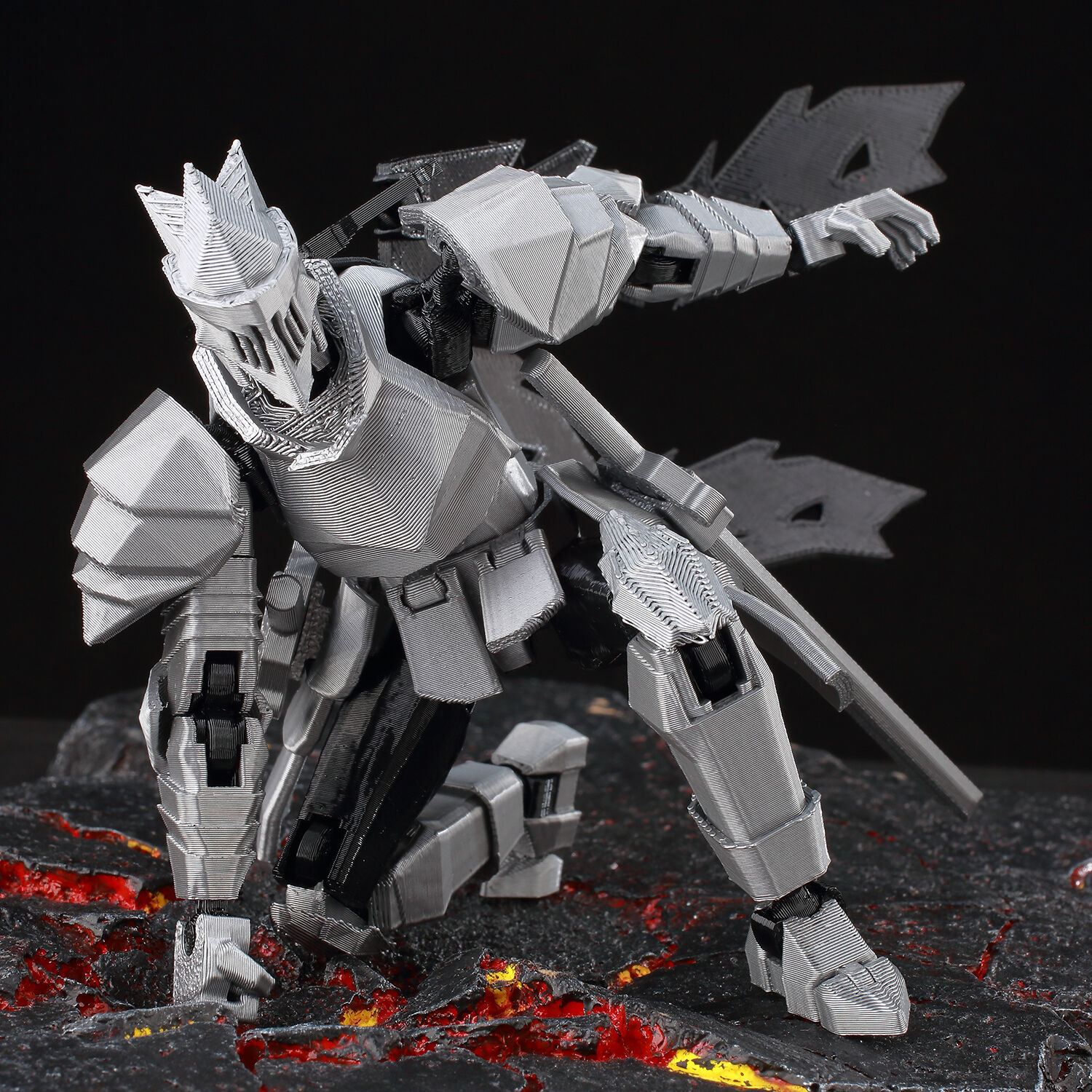 ​9L3D Lucky13 Silver Knight Ro - 3D Printing Online Service avis et prix