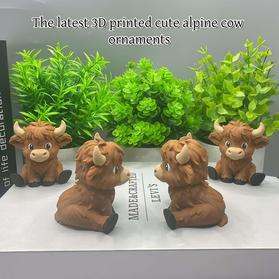 Scottish Highland Cow statue o - 3D Printing Mockup avis et prix