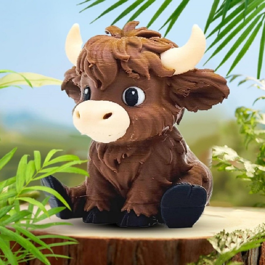 Scottish Highland Cow statue o - 3D Printing Mockup avis et prix