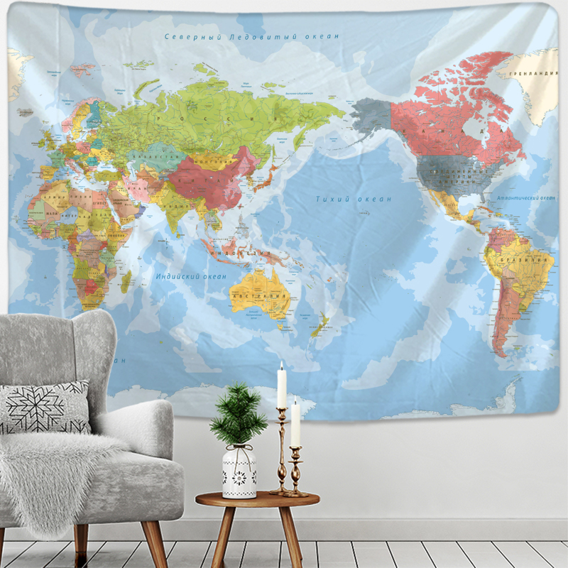 Russian Map Tapestry Wall Hang - 3D Printing Room avis et prix