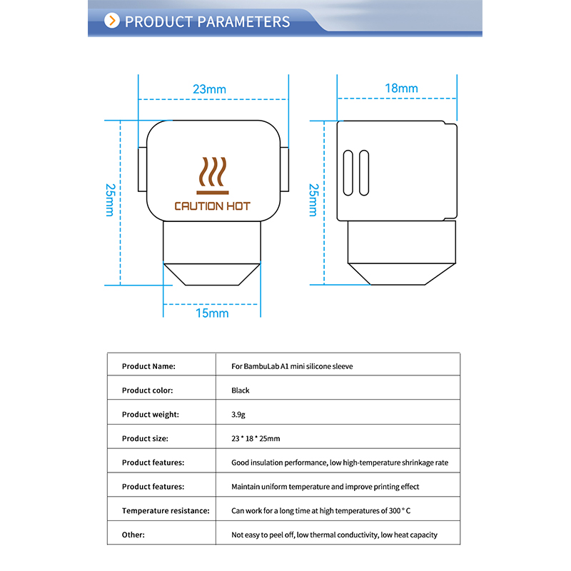 For Bambu lab A1 Silicone Sock - 3D Printer Hotend Kit avis et prix