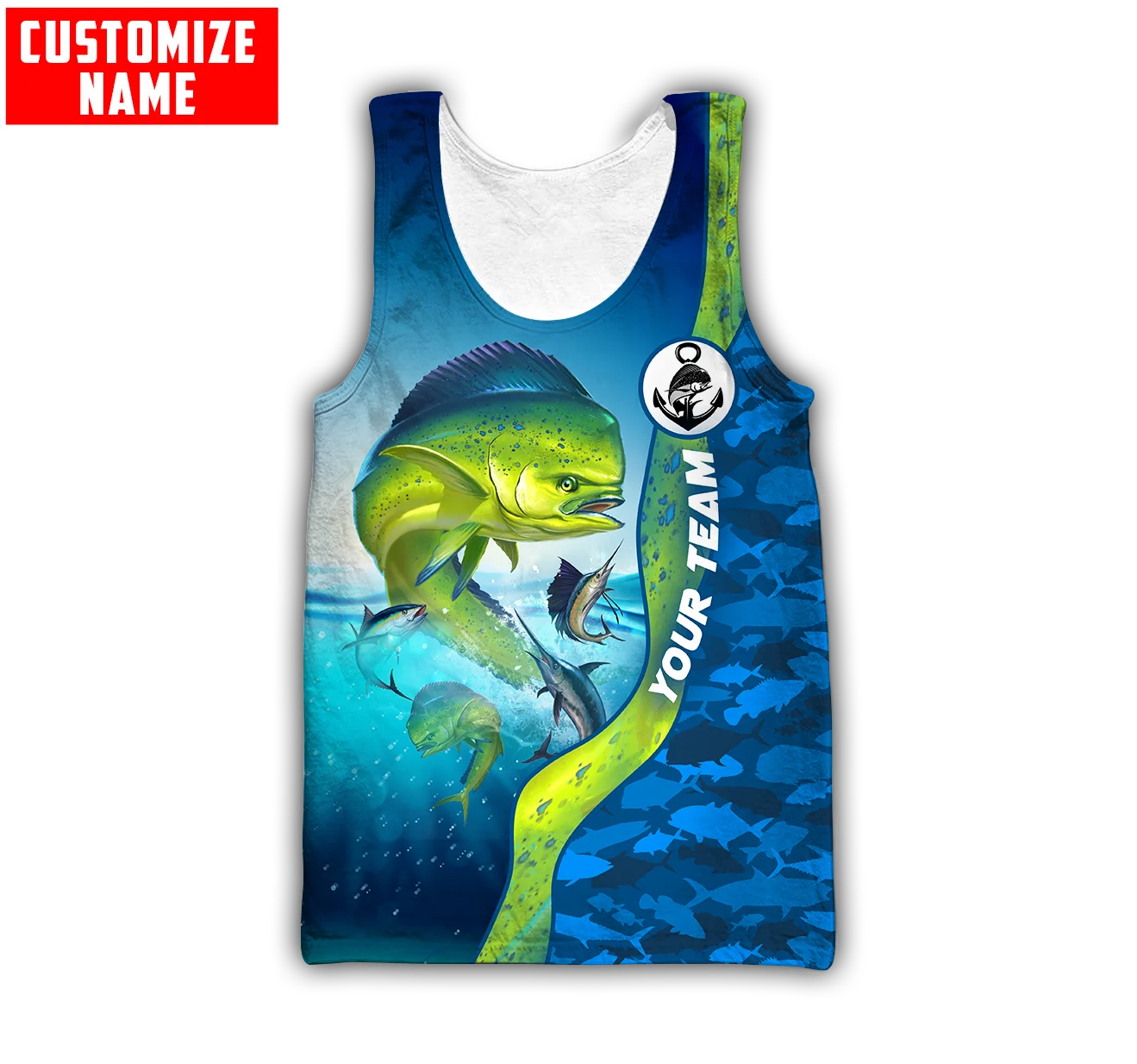 Custom name Mahi mahi fishing  - 3D Printing Name avis et prix