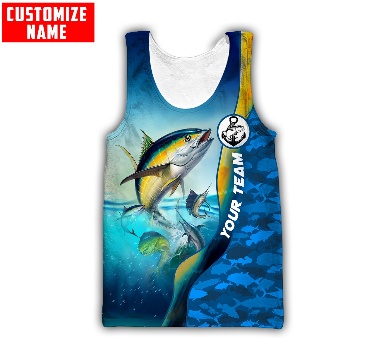 Custom name Mahi mahi fishing  - 3D Printing Name avis et prix