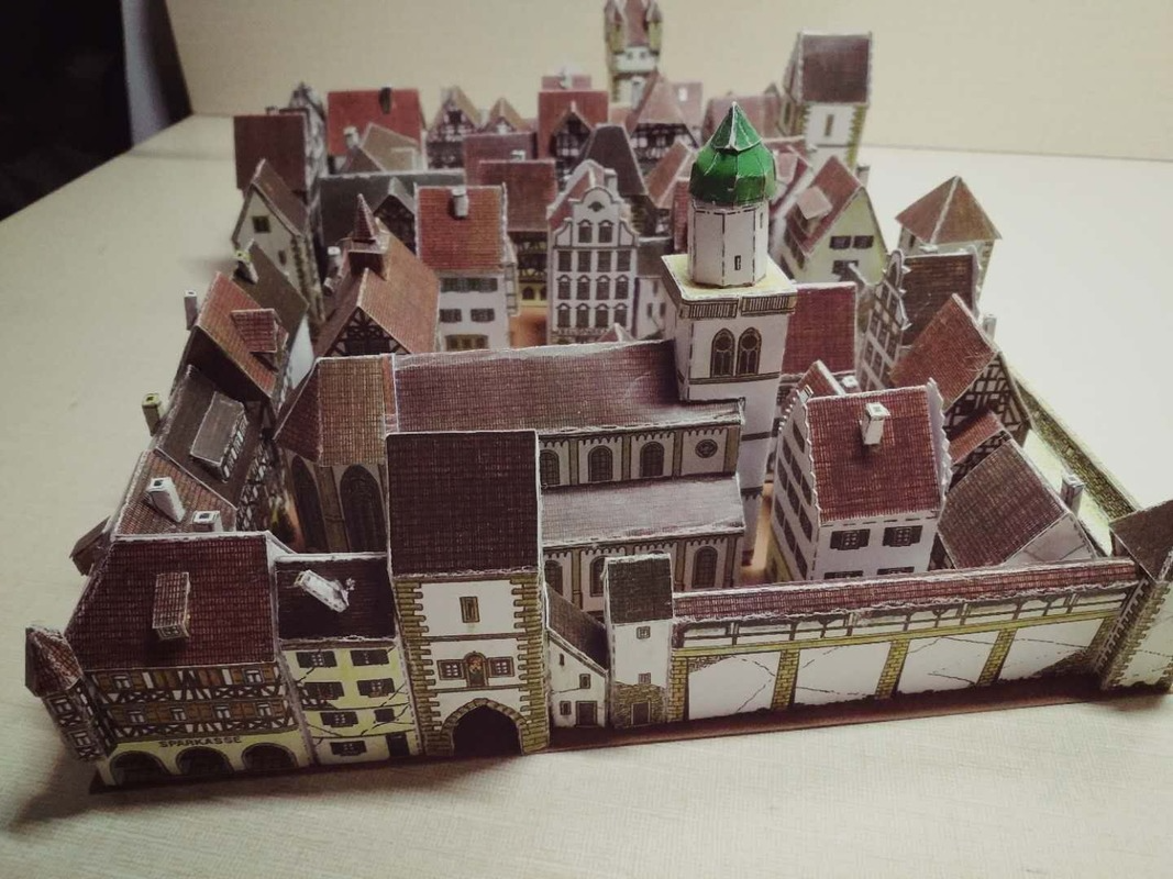 Medieval Town Building 3D Pape - 3D Printing Lego avis et prix