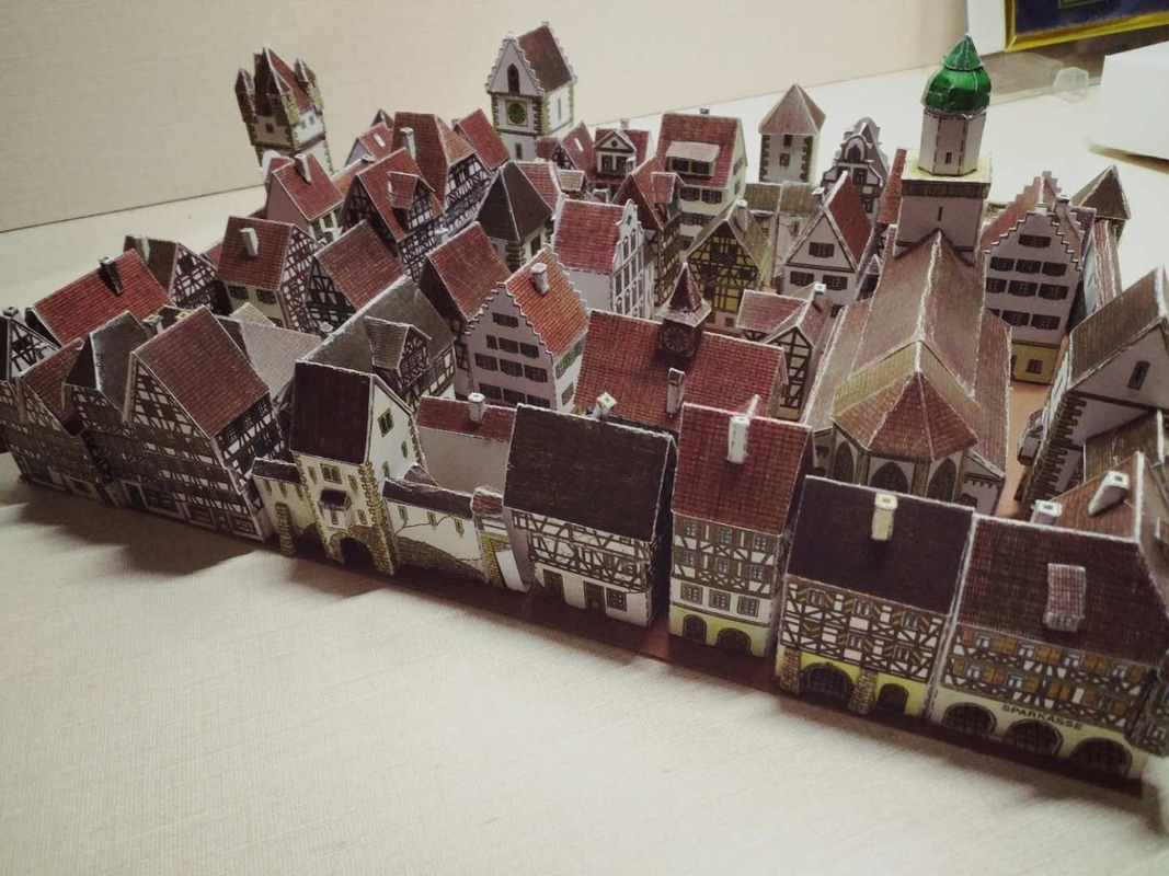 Medieval Town Building 3D Pape - 3D Printing Lego avis et prix