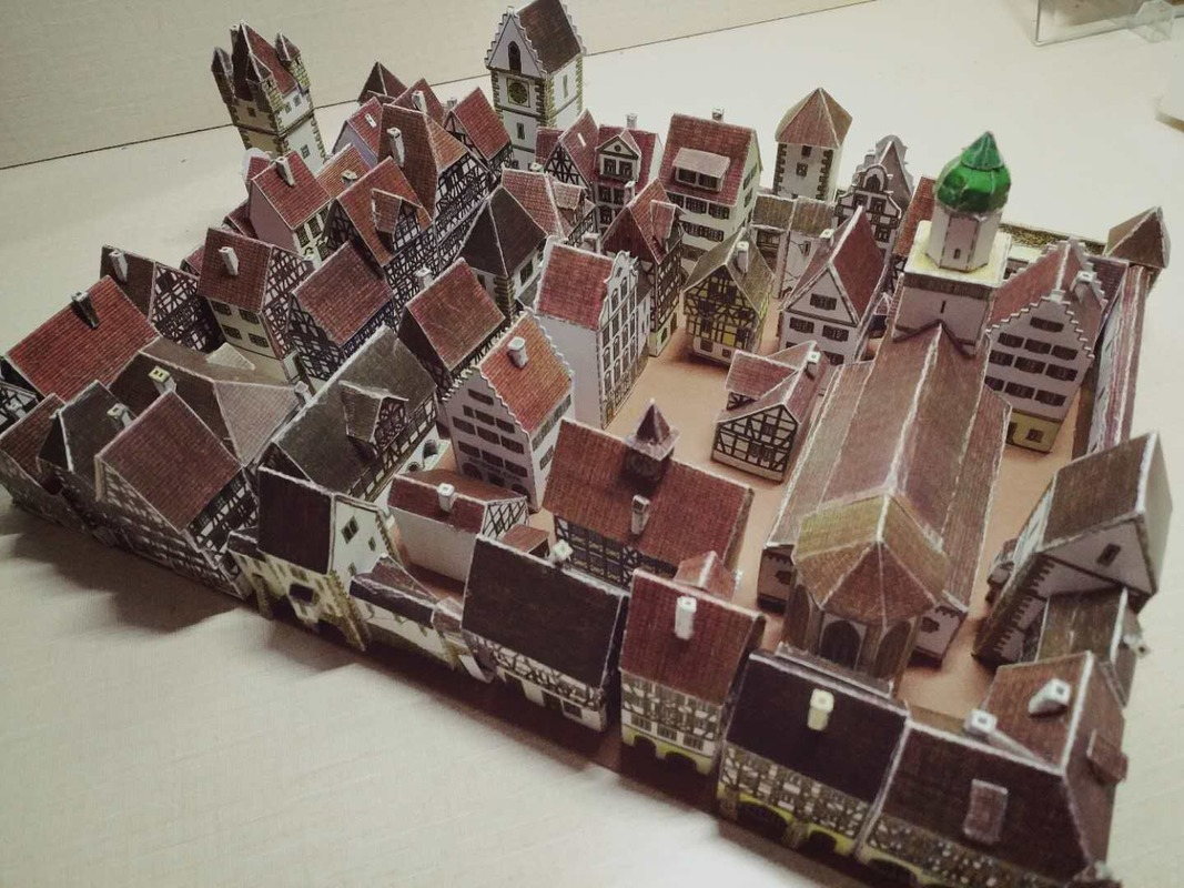 Medieval Town Building 3D Pape - 3D Printing Lego avis et prix