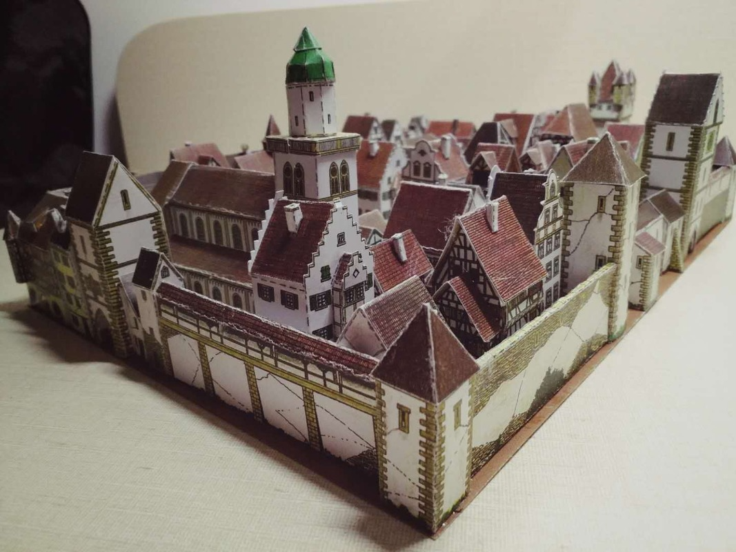 Medieval Town Building 3D Pape - 3D Printing Lego avis et prix