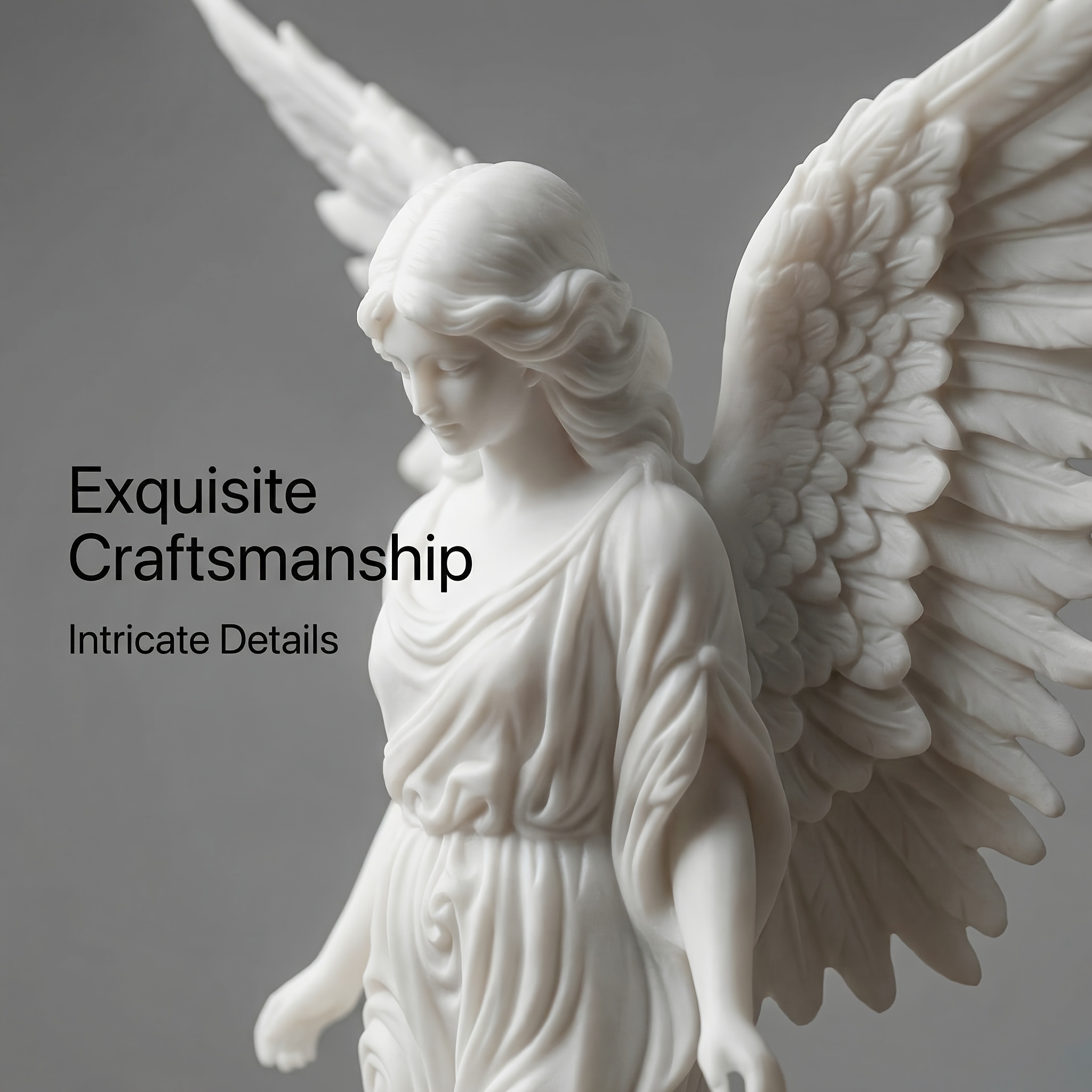 2-Piece Set of White Angel Sta - 3D Printing Mockup avis et prix