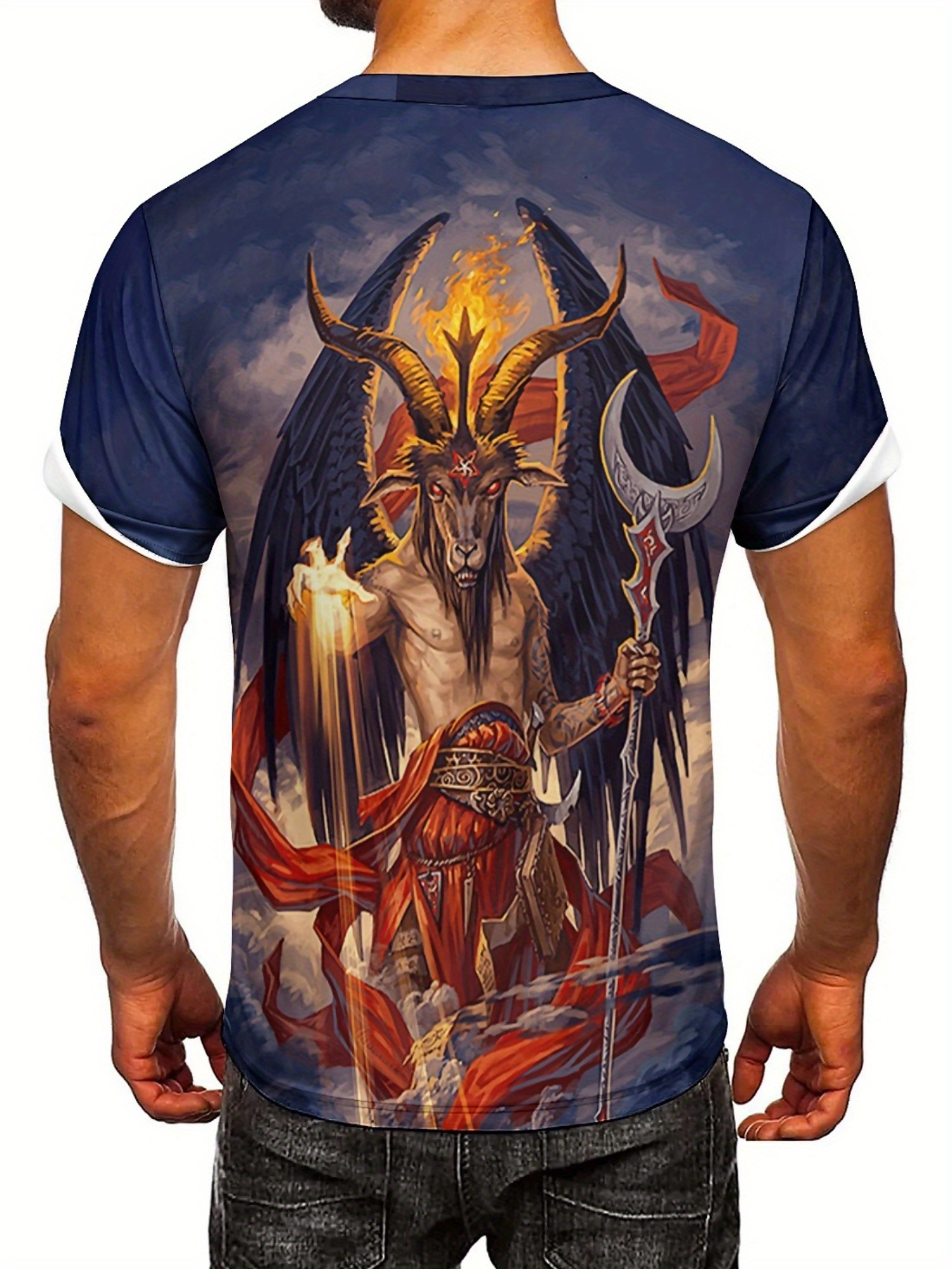 Men's 3D Demon Print T-Shirt | - 3D Printing Design avis et prix